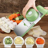 5-in-1 Multi-Functional Vegetable Cutter & Slicer with Safety Guard